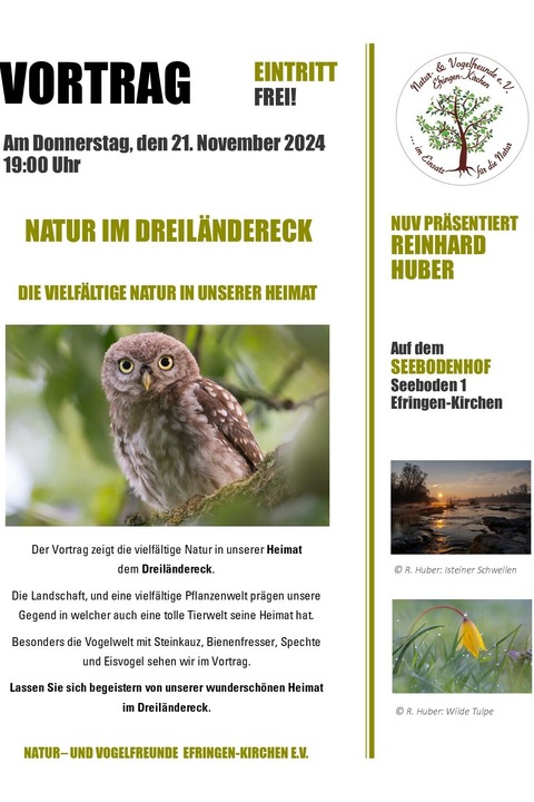 Natur im Dreilndereck - Efringen-Kirchen - 21.11.2024 19:00