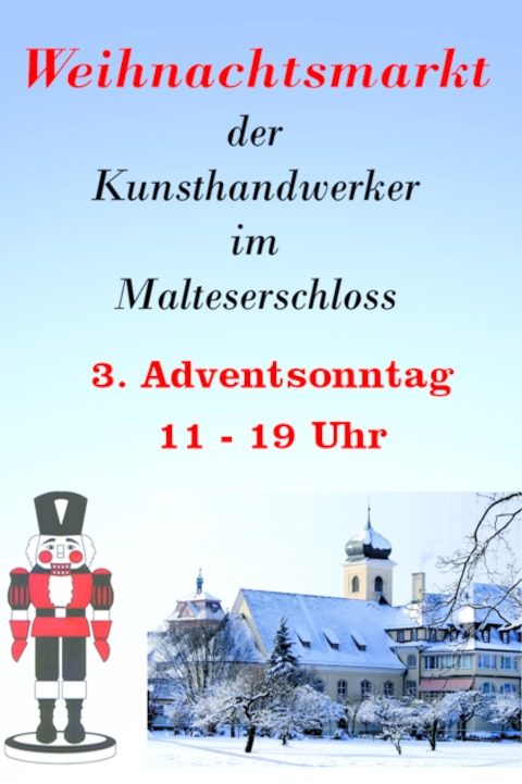 Weihnachtsmarkt der Kunsthandwerker - Heitersheim - 15.12.2024 11:00