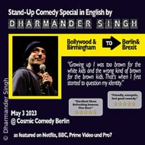 Dharmander Singh - English Comedy Berlin - BERLIN - 27.11.2024 20:00