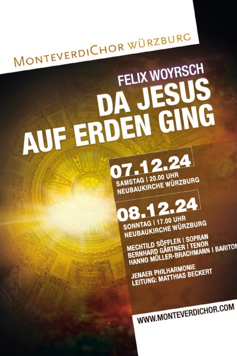 Wrzburger Chorsinfonik - F. Woyrsch: Da Jesus auf Erden ging - Wrzburg - 07.12.2024 20:00