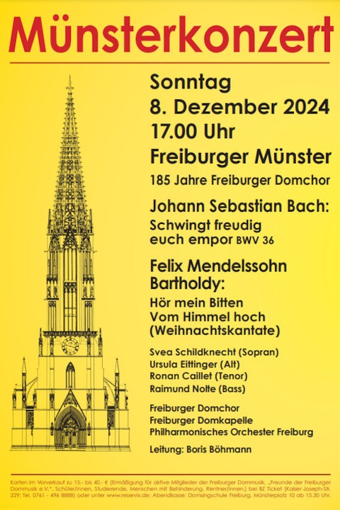 185 Jahre Freiburger Domchor - Freiburg - 08.12.2024 17:00