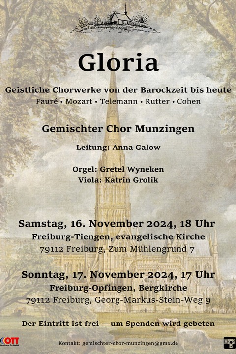 Gloria - Freiburg - 17.11.2024 17:00