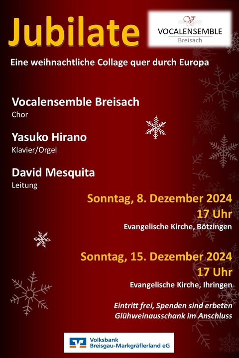 Vocalensemble Breisach - Btzingen - 08.12.2024 17:00