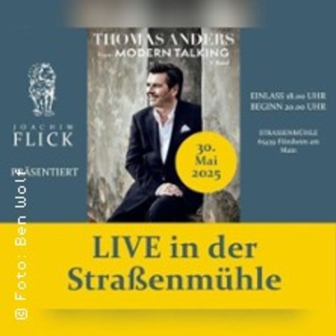 Thomas Anders from Modern Talking - Weingut Joachim Flick - FLRSHEIM-WICKER - 30.05.2025 20:00