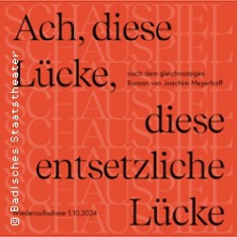 Ach, diese Lcke, ... - Karlsruhe - 23.12.2024 19:30