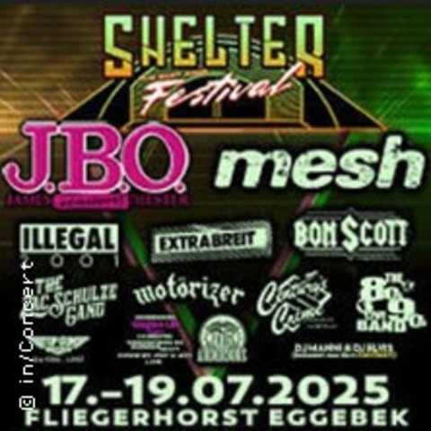 Camping Weekend Ticket - Shelter Festival - EGGEBEK - 17.07.2025 16:00