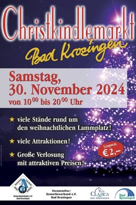 Bad Krozinger Christkindlemarkt - Bad Krozingen - 30.11.2024 10:00