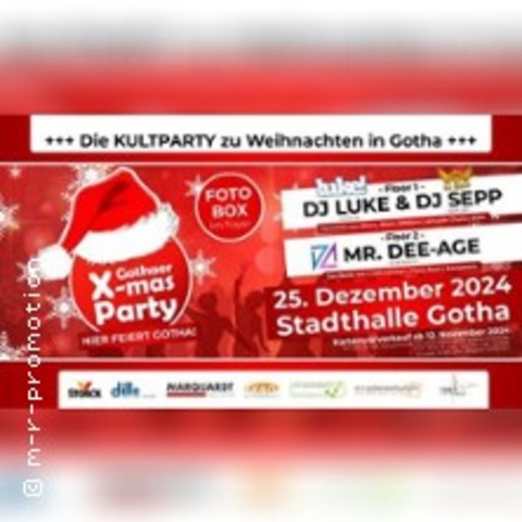 Gothaer X-Mas Party 2024 - Die Kultparty zu Weihnachten im Landkreis Gotha - GOTHA - 25.12.2024 21:00