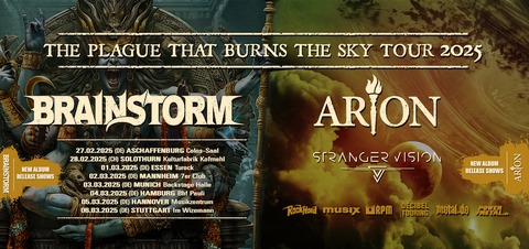 Brainstorm + Arion - support: Stranger Vision - Aschaffenburg - 27.02.2025 18:30