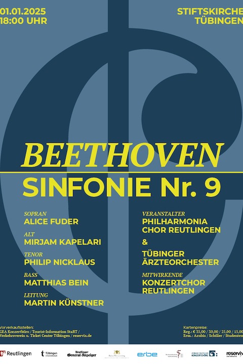 Neujahrskonzert - Beethoven 9.Symphonie - Tbingen - 01.01.2025 18:00