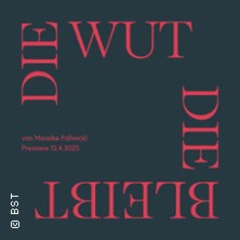 Die Wut, die bleibt - Karlsruhe - 17.04.2025 19:30