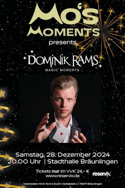 Mos Moments presents Dominik Rams - Brunlingen - 28.12.2024 20:00