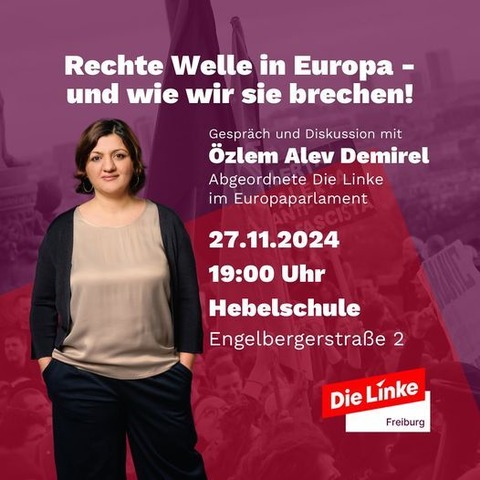 Rechte Welle in Europa und wie wir sie brechen - Freiburg - 27.11.2024 19:00