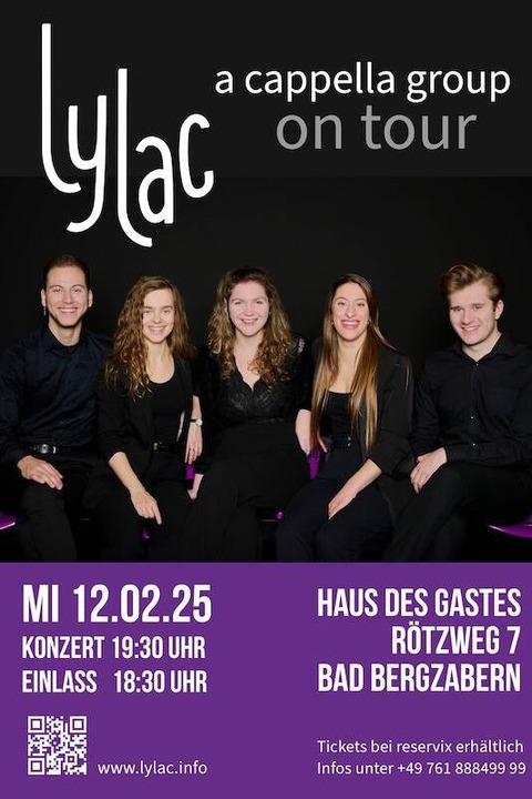 Lylac a cappella group - on tour - Bad Bergzabern - 12.02.2025 19:30