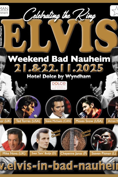 Steven Pitmans Elvis Weekend 2025 - Das Highlight im November 2025 - Bad Nauheim - 21.11.2025 19:45