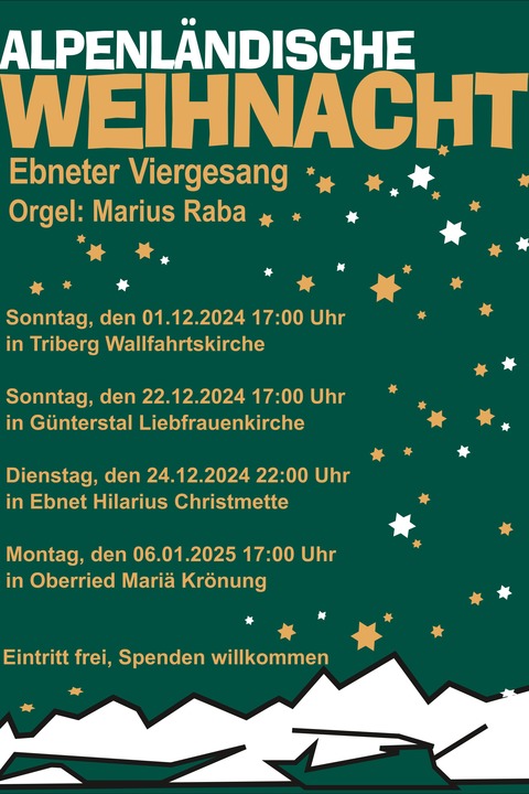 Alpenlndische Weihnacht - Freiburg - 22.12.2024 17:00