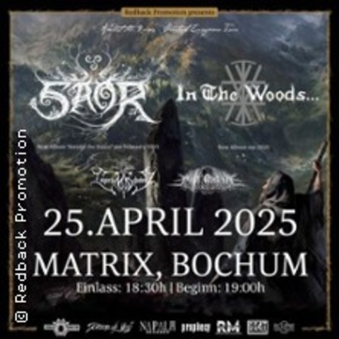 Saor & In the Woods - Amidst The Ruins -Tour 2025 - Bochum - 25.04.2025 19:00