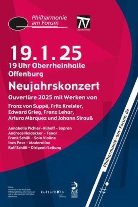 Neujahrskonzert - Philharmonie am Forum - Feierlicher Jahresauftakt mit der Philharmonie am Forum - Ouvertre 2025 - Offenburg - 19.01.2025 19:00