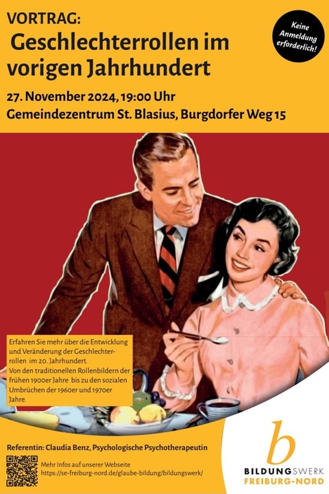 Geschlechterrollen im vorigen Jahrhundert - Freiburg - 27.11.2024 19:00