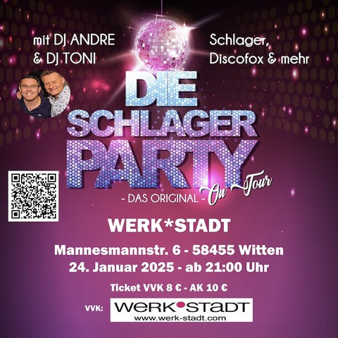 Die Schlager Party - Die Schlager Party - Witten - 24.01.2025 21:00