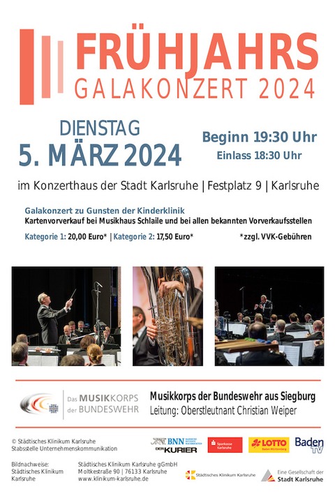 Musikkorps der Bundeswehr - Galakonzert - Karlsruhe - 11.03.2025 19:15