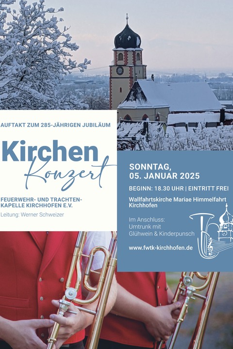 Feuerwehr- und Trachtenkapelle Kirchhofen - Ehrenkirchen - 05.01.2025 18:30