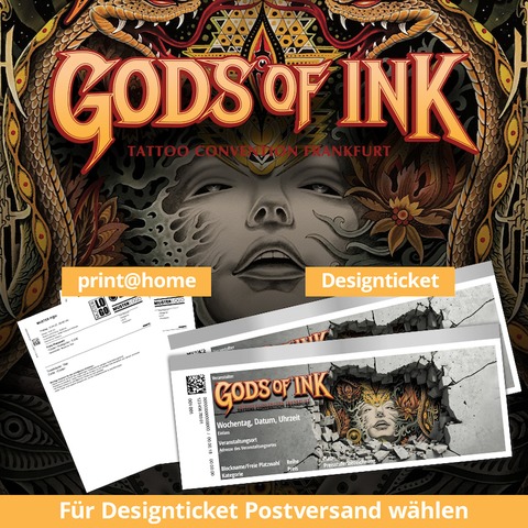 3. Gods of Ink Tattoo Convention - Wochenendticket / Weekendticket 28.03.2025 - 30.03.2025 - Frankfurt am Main - 28.03.2025 11:30