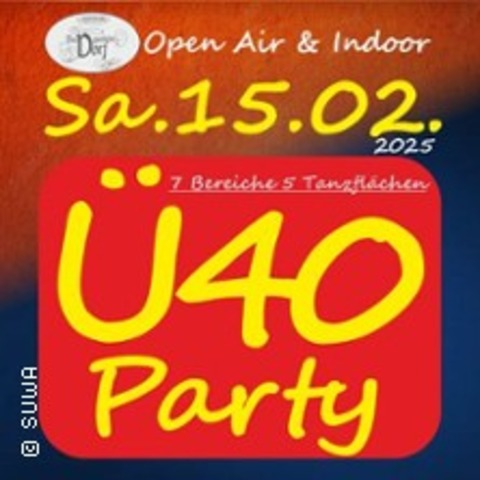 Wir freuen uns auf euch - 40 Party - DELBRCK - 15.02.2025 20:00