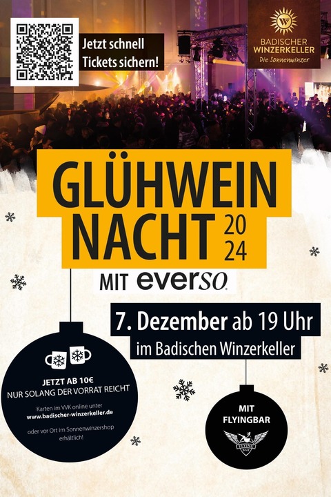 Glhweinnacht im Winzerkeller - Breisach - 07.12.2024 19:00