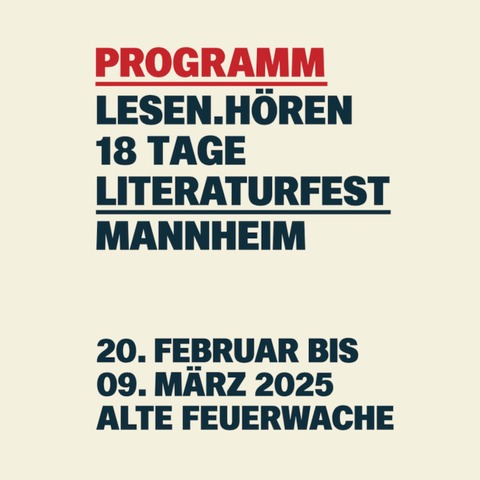 Behutsam kmpfen. Franz Friedrich und Joshua Gro schreiben die Welt von morgen - Mannheim - 22.02.2025 20:00