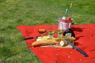 Picknick-Tafel Aufgespielt