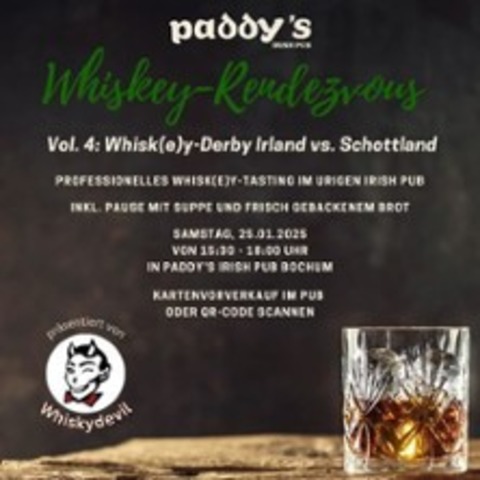 Whiskey-Rendezvous Vol. 4 - Whisk(e)y-Derby Irland vs. Schottland - BOCHUM - 25.01.2025 15:30