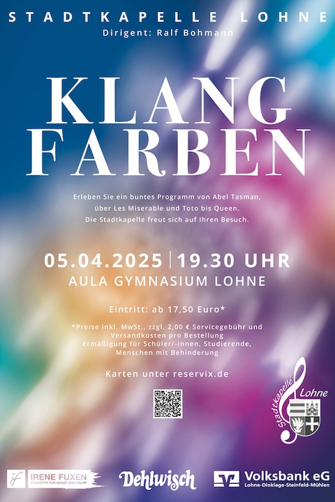 Klangfarben - Konzert der Stadtkapelle Lohne - Lohne - 05.04.2025 19:30