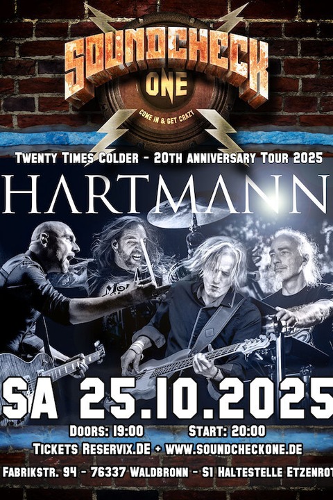 HARTMANN - Twenty Times Colder - Tour 2025 - Waldbronn - 25.10.2025 19:00