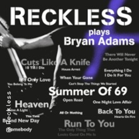 Bryan Adams Tribute by Reckless - BEBRA - 27.09.2025 20:00