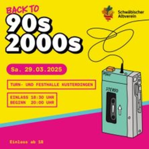 Back to 90s & 2000s - Kusterdingen - 29.03.2025 20:00