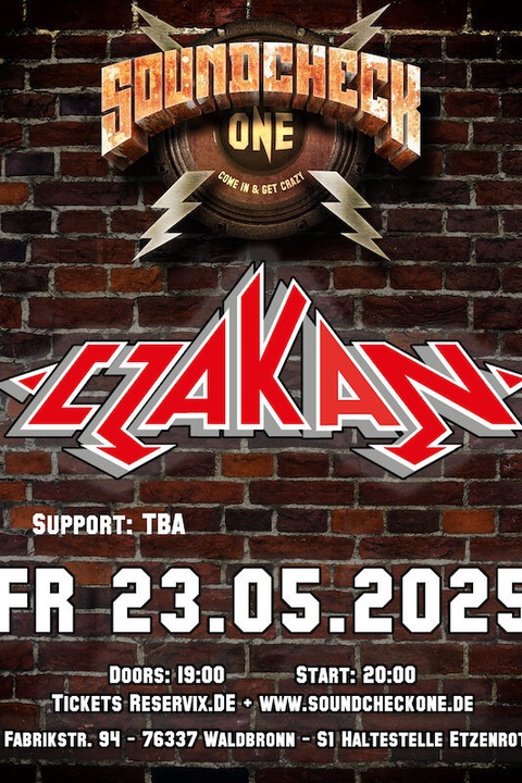 Czakan + Support: TBA - Waldbronn - 23.05.2025 19:00