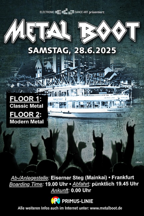 Das MetalBoot - Deine MetalParty auf dem Main! - Frankfurt am Main - 28.06.2025 19:45