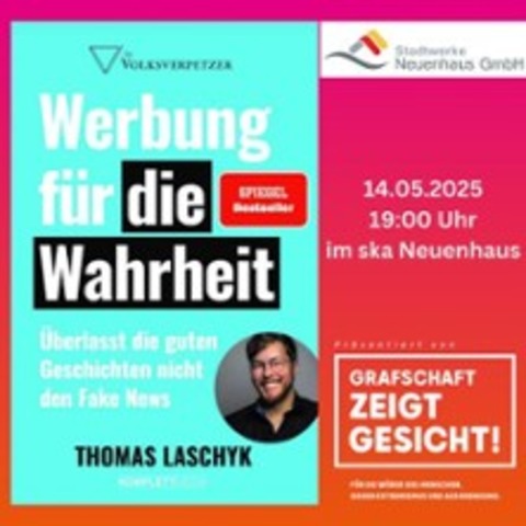 Lesung mit Thomas Laschyk: Werbung fr die Wahrheit - NEUENHAUS - 14.05.2025 19:00