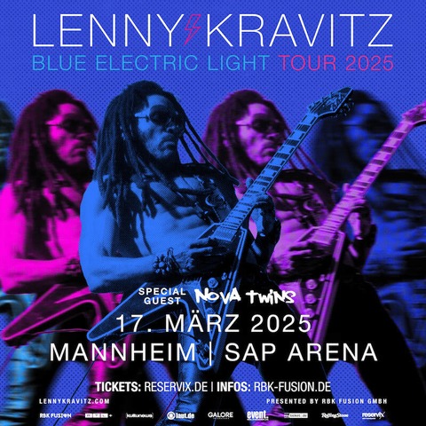 LENNY KRAVITZ - Blue Electric Light Tour 2025 - Mannheim - 17.03.2025 19:30