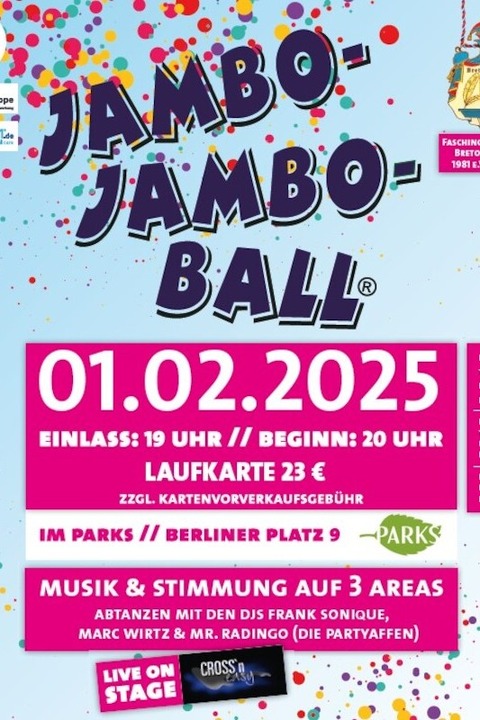 Jambo Jambo - Faschingsball 2025 - Nrnberg - 01.02.2025 20:00