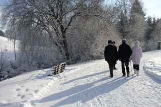 Winterwandern auf dem Panoramaweg Bernau