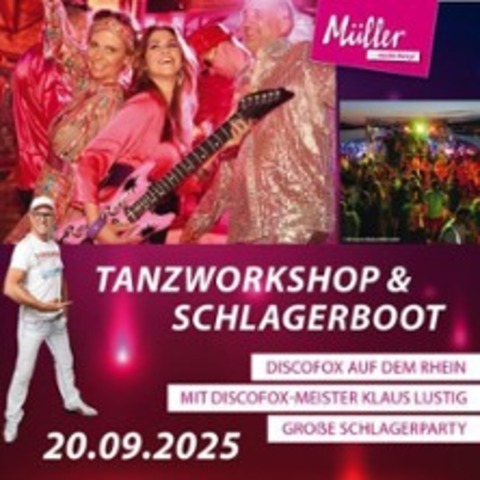 Tanzworkshop & Schlager-Partyboot Kln - Klaus Lustig | an Bord der KD "RheinFant - KLN - 20.09.2025 15:00