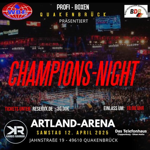 Profi-Boxen - Champions-Night - Quakenbrck - 12.04.2025 18:00