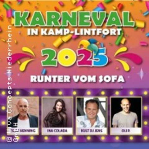 Runter vom Sofa, rein ins Zelt - Der geilste Karneval 2025 am Niederrhein - KAMP-LINTFORT - 01.03.2025 18:00