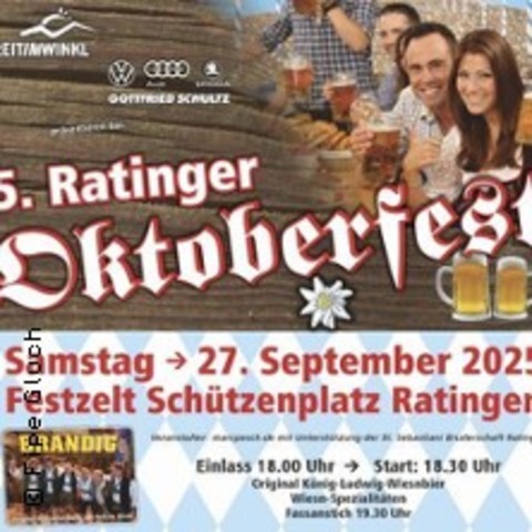 Ratinger Oktoberfest - RATINGEN - 27.09.2025 18:00