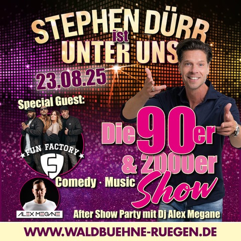 90/2000 Party - Fun Factory,Stephen Drr,DJ Chris Megane - Bergen auf Rgen - 23.08.2025 19:00