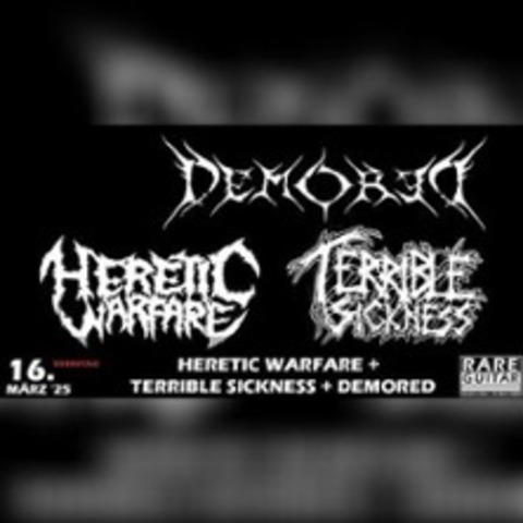 Heretic Warfare + Terrible Sickness + Demored - MNSTER - 16.03.2025 18:00