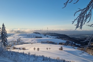 Loipe am Parkplatz Schwellen Gersbach