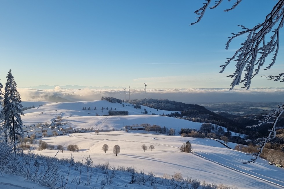 Loipe am Parkplatz Schwellen Gersbach - Schopfheim